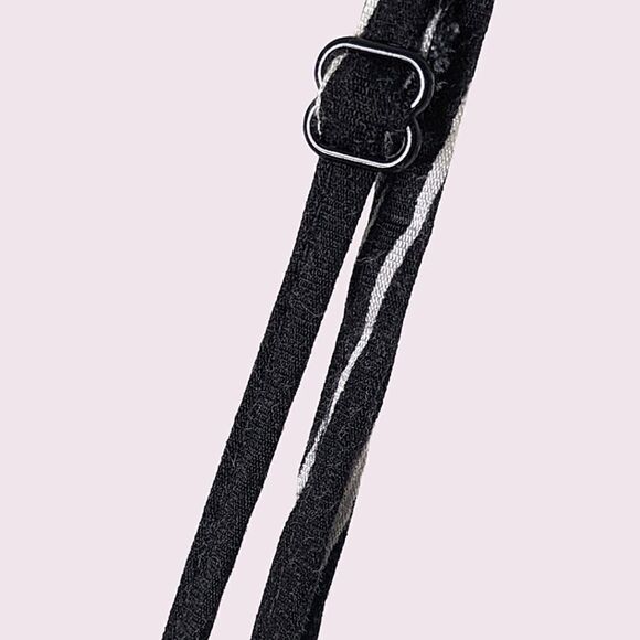 Merona Black & White Scoop Neck Spaghetti Strap Maxi Dress size M - Picture 3 of 6